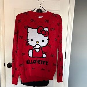 Hello Kitty Red Crew Neck Sweater